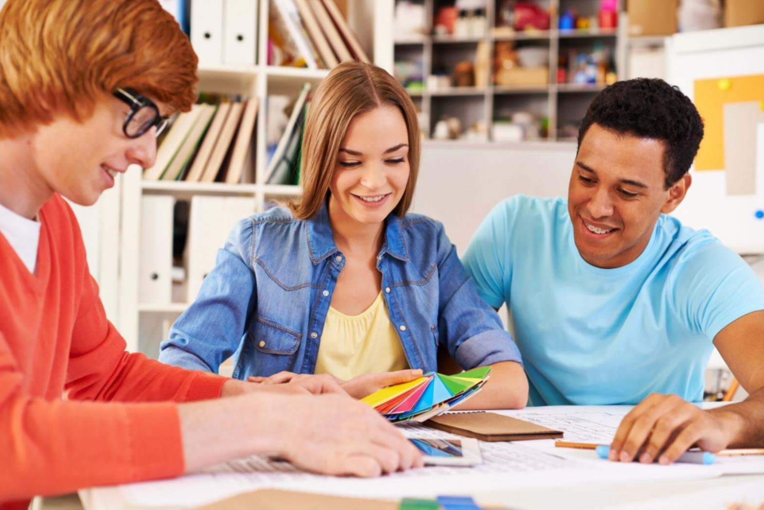Person reviewing financial statements with focused attention